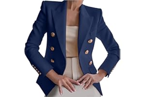 NUSGEAR 2023 Chaqueta Mujer Blazer Slim Fit Color sólido Traje Cardigans Delgado Manga Larga Primavera otoño Oficina Negocios Elegante Chaqueta Bolsillo Moda Casual cómodo Abrigo tamaño Grande Outwear