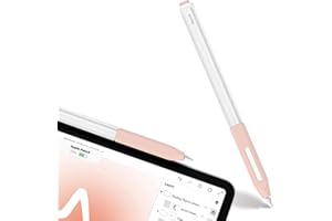 Nearockle Pełne pokrycie, przezroczyste silikonowe etui kompatybilne z Apple Pencil Pro i 2. generacji, sześciokątne etui ochronne uchwyt uchwyt Case etui ochronne akcesoria (różowe)