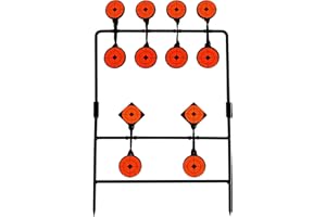 Atflbox BB Pellet Self Reset Swing Metal Cible de tir pour Airgun Airsoft Outdoor