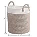 LA JOLIE MUSE Storage Basket Large H38 x D32cm Cotton Rope Woven Baskets Terracotta for Toy Laundry Towel Gift