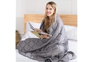 ‎JAYMAG jaymag Gewichtsdecke 9kg 150x200cm Therapiedecke für Erwachsene Kinder Schwere Decke für Besseren Schlaf, Stressabbau und Angstzustände Weighted Blanket Beschwerte Decke 100% Baumwolle