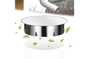 YiJiuBa Ofenrohr Abdeckung 150mm Edelstahl, Schornsteinabdeckung & Kaminlochdeckel, Dichte Rohrabdeckkappe für Ø125-130mm Rohre