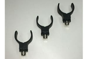 TMC 3 x Black Hard Plastic horseshoe Rod butt rests. Coarse/carp/Pike.