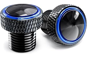 CCYYMOWOK M10 Spiegel Stopfen Blindstopfen Motorrad Zubehör für mt07 mt09 mt10 xsr für trident660 701 401 für cb 500x 500f cbr 650r cb 750 hornet transalp Rebel für VOGE 300 dsx 525 900 sr4max 500r gsxs (Blau)