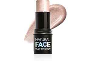 Qwesure Xixi 2-in-1 Highlighter & Konturenstift Matt-Textur mit Natürlichem Schatteneffekt für 3D Stereo Lighting Langzeithaltbare Makeup Creme Vegan Seidig-weiche Anwendung #2beige