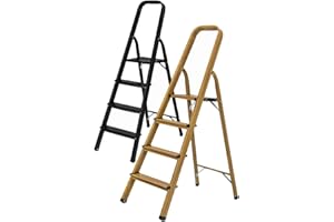 CRAFTFULL 𝐂𝐑𝐀𝐅𝐓𝐅𝐔𝐋𝐋 Échelle Pliante en Aluminium CF-133A | 2-6 marches - Pliable - Jusqu'à 150 kg - Escabeau Domestique - Échelle - Escabeau à marches