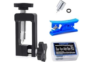 Zimoer Herramienta de Manguera Bicicleta, Herramienta de Inserción de Controlador de Aguja, Cortador Nailon con Freno Hidráulica para Barra de Aguja, Cortador de Manguera Bicicleta de Montaña