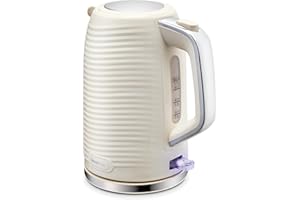 Swan SK19034CRM Wave Cordless Kettle, Fast Boil, Boil Dry Protection and Automatic Shut-Off, 360-Degree Base, Removable Limescale Filter, 1.7 Litres, 3000W, Cream