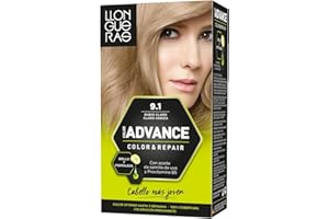 Llongueras Color Advance Tinte Pelo Mujer Coloración Permanente Color Intenso Hasta 5 semanas - Tono 9.1 Rubio Claro Claro Ceniza