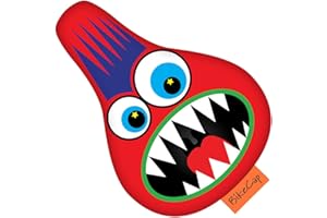 WESTCRAFT Kids Housse de siège de vélo pour enfant - Housse de selle de vélo avec motifs/motifs (Eat This!), selle pour enfant - Dimensions : 25 x 17 cm