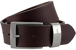 Pierre Cardin 70007 40 mm Wide Black or Brown Leather Belt