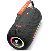 Powerway BeatBox Siyah Led Işıklı Ses Bombası Usb Sd Aux FM Radyo Bluetooh Hoparl&ouml;r