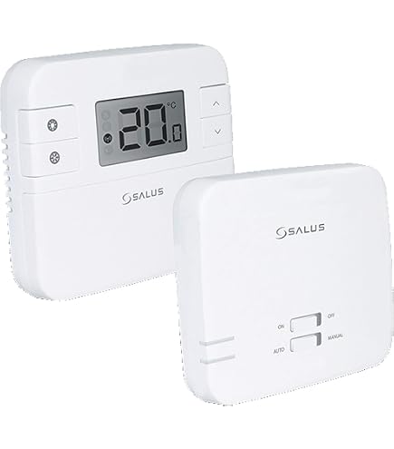 Sunvic TLX1012 Wireless Digital Thermostat - White, Non-Programmable, Surface-Mounted