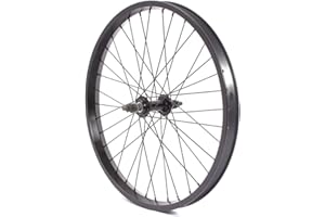 KHEBIKES KHE BMX Front Wheel Black Anodised 28 mm 7005 Aluminium TDI Rim 36 Hole 10 mm Wheel