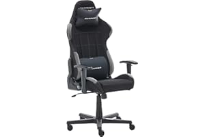 ‎DXRACER DXRacer 5.2 FD01 /NG -NEW- Gaming-/ Büro-/ Schreibtischstuhl, mit Wippfunktion Gaming Stuhl Höhenverstellbarer Drehstuhl PC Stuhl Ergonomischer Chefsessel, schwarz-grau