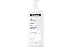 Neutrogena Norwegian Formula Deep Moisture Hypoallergenic Body Lotion (1x 400ml), Fragrance-Free Hypoallergenic Body Moisturiser for Sensitive and Dry Skin, Provides 48-Hour Moisturisation