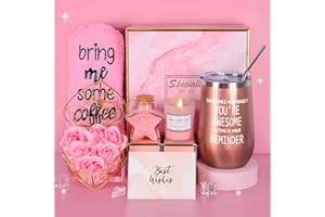 COYBTO Idee Regalo Donna, Set Regalo Donna Compleanno, Oro Rosa Box Regalo Donna con Tazza, Natale, San Valentino, Anniversari Regalo per Mamma Migliore Amica Sorelle, Moglie