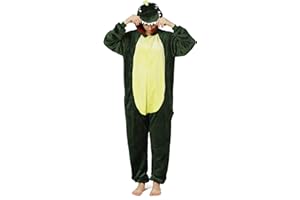 Yimidear® Unisex Adult Hooded Flannel Pajamas Sleepsuit Onesie Sleepwear Nightwear