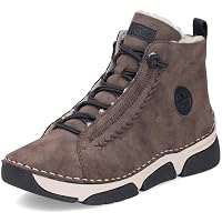 Rieker 45904, Stivali Donna Con Lacci E Suola Morbida, Colore Beige, Modello Autunno-Inverno Comfort E Stile