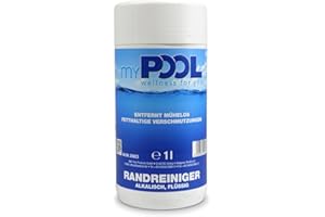myPOOL Steinlöser Kalkex Saurer Reiniger 1l - Beseitigt rasch und schonend Kalkablagerungen Rostflecken und Algenrückstände - Für Poolbecken Fliesen und Kunststoffoberflächen
