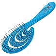 Head Jog 18 Ocean Hair Brush. Eco Friendly Vent Paddle Brushes With Flexible Soft Bristles, Detangling Wet Or Dry Hair. Gentle Brushing & Detangling Brush For Curly & Wavy Hair (Aqua)