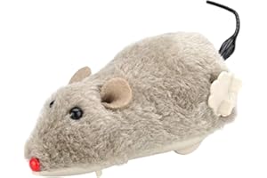 FMZRBNIH Mousse De Felpa De Cuerda – Juguete Falso De Cuerda, Ratón De Juguete De Cuerda Portátil | Juguete Multifuncional Para Cazar Ratones De Peluche Para Gatos, Juguete Multiusos Para Correr En Mousse Para