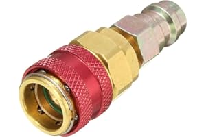 FRANSANDE High and Low Side Extension Adaptor for Ford for BMW for Audi R134A Quick Coupler Adapters Car Air-Conditioning Fitting (Color Name : High)