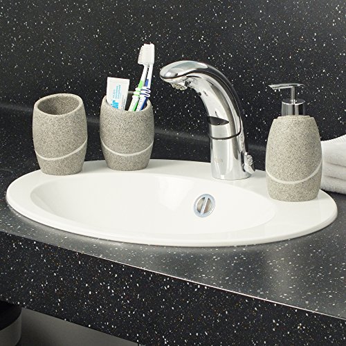 Kela 390165 Badset Talus 3-teilig aus Poly, grau - 4
