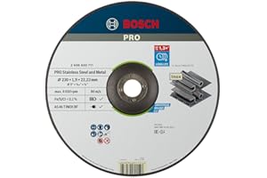 Bosch Accessories Disque à Tronçonner à Moyeu Déporté, 230mm Diamètre, 22.23mm Alésage, 1.9mm Epaisseur