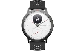 Withings Steel HR Sport - Montre Connectée Hybride Multisport, GPS Connecté, Fréquence Cardiaque, Niveau de Forme Physique via VO2 Max, Suivi de l'Activité et du Sommeil, Notifications du Smartphone