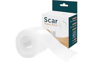 Volhuluk Transparentes Silikon Narbenpflaster(4x150cm), Silikonpflaster Professionell für Narben Durch C-Sektion, Operationen, Verbrennungen, Keloid, Akne und Mehr, Silikonpflaster für Narben