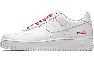 NIKE Supreme Mens Air Force 1 Low White Trainers CU9225 100