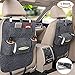Produktbild Happyle Auto Rücksitz Organizer, Autositz Organizer Wollfilz Sitzsack Schutz Halterung für Flaschen, Taschentücher Box, Spielzeug, Auto Organizer (grau)