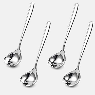 Cuillère De Service Inox Longue 30 Cm - Louche à Soupe Professionnelle Pour Buffet, Restaurant
