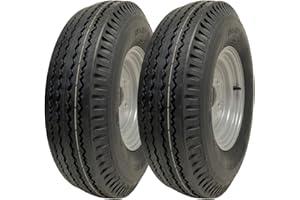 Parnells - Kit de Remorque Haute Vitesse - 2 Pneus et Roues de Remorque, 5.00-10 - Diamètre 508 mm, 130 Km/H, 710 kg - Jantes en Acier à Usage Intensif, Marquage E, Homologué pour la Route