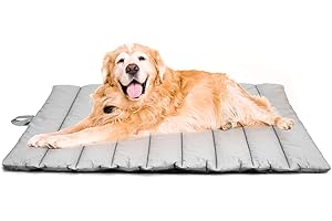XIAPIA Cuccia Esterno Impermeabile per Cani, Cuscino per Cani Grandi Letto Cane Interno, Stuoia Cane Portatile Tappetino Viaggio Cani