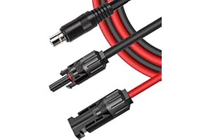 iHaospace Fiche solaire vers DC 8 mm - Adaptateur DC8020 mâle vers câble de charge solaire - 2 m - Compatible avec Jackery Explorer 1000 Pro/1500/2000/2000 Pro - Chargé via panneau solaire d'autres