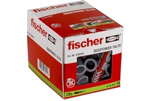 fischer - Cheville bi-matière et multi-matériaux DUOPOWER 14x70 / Boîte de 20
