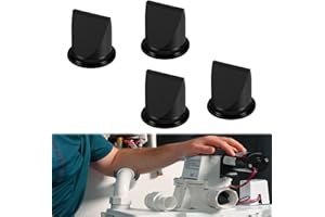 SUNLUWAY 4 Pack DB Valve 1-1/2" Black Duckbill Valve Kit Replace fit for Dometic 385310076 Compatible for Sealand Vacuum Generators S & T Series Pumps Model#S12D S12DAB S24D S32D S115A S12 52A S32 T12 T24 T32