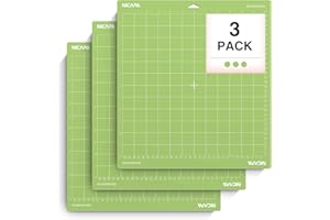 Nicapa Replacement Standardgrip Cutting Mat for Cricut Maker /Explore 3/Air 2/Air/One[12x12 inch,3pack] Adhesive Replacement Accessories Cutting Matts