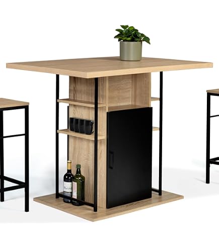 Buffet Multifonctionnel Blanc 116x40x170 Cm - 3 Portes, 3 Tiroirs, Design Moderne - 4