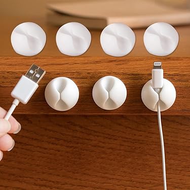 Ztolbriy Kabelorganizer Set - 24 Schwarze Kabelkämme Für PC Kabelmanagement