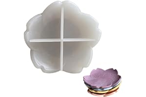 Healife Gießformen Silikon - 3D Kirschblüten Blütenblätter Tablett Silikonform - silikonformen gießformen - Schmuckaufbewahrung & Snackteller - Gießform für Schmuckschale und Epoxidharz