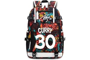 FANWENFENG Lorh's store Joueur de Basket-Ball Star Curry Sac à Dos Lumineux Voyage étudiant Sac à Dos Fans Bookbag pour Hommes Femmes