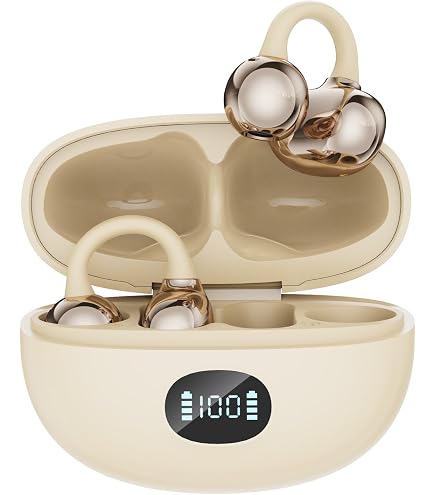 Auricolari Wireless A Conduzione Ossea Open-ear – Touch Control, Impermeabili, Batteria 4-8h, Per Sport, Corsa E Attività All'aperto (singolo Orecchio)