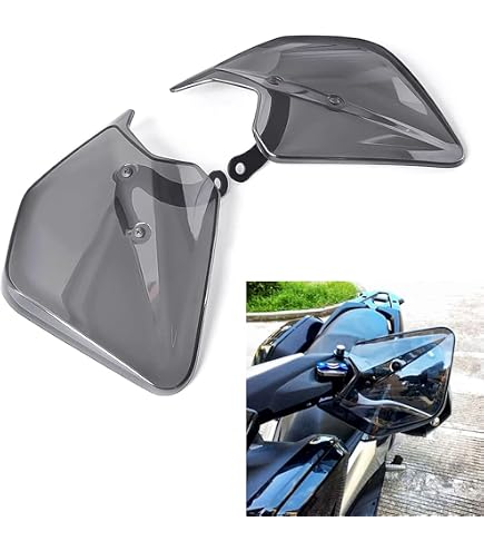 Protège-Mains Pour Guidon Moto/Vélo Électrique - Anti-Pluie Et Coupe-Vent - Noir Semi-Transparent - 2