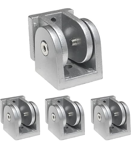 Gelenk 40x40 Nut -/8/10 Zinkdruckguss alufarbig lackiert Gelenk 40x40 Nut -/8/10 Zinkdruckguss alufarbig lackiert
