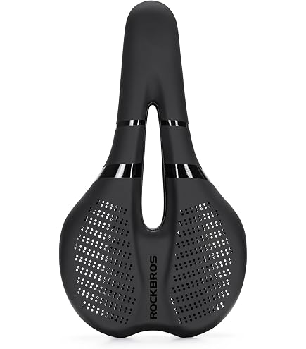 Selle De Vélo Confortable ROCKBROS – Ergonomique, Légère, Avec Suspension Et évidement Central – Pour Route, VTT, Trekking