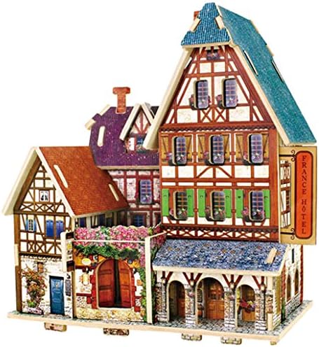 DEHANG Landscape Architecture Model - 3D Jigsaw Woodcraft Kit Wooden Puzzle Kids Toys