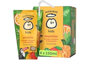 KOALAKOI Innocents Smoothie multipack 4x150ml - 100% Natural Wholefood Blend (4 x 150ml, Oranges, Mangoes & Pineapples)
